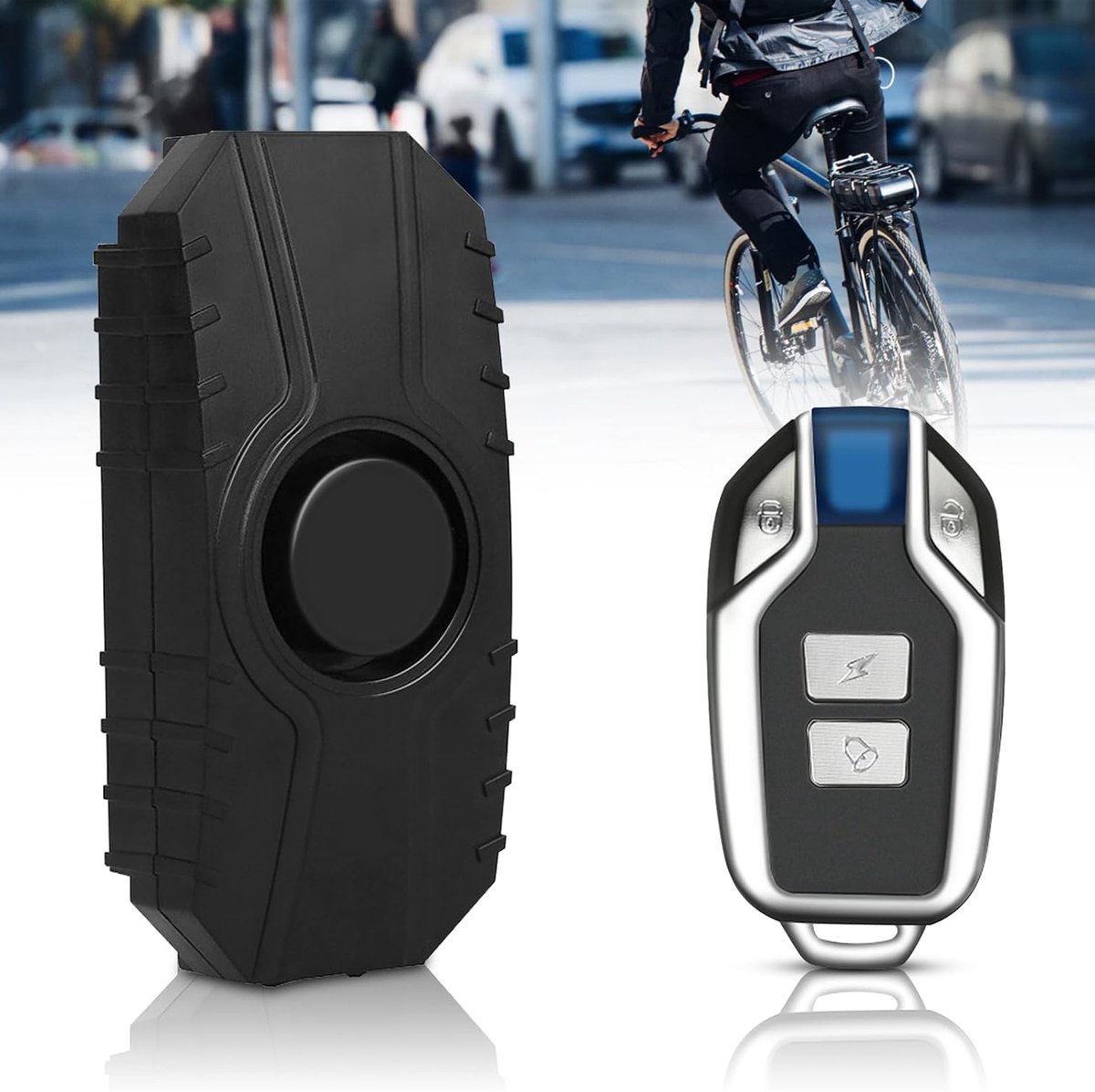 Motorfiets Alarmsysteem - Diefstalalarm Voor Fietsen - 113dB Draadloos Antidiefstal Alarmsysteem - Met Afstandsbediening