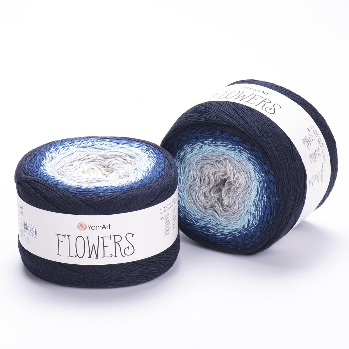 YarnArt Flowers Verloopgaren - 55% Katoen 45% Acryl - voor Haken en Breien - 250g / 1000m - Kleur 261