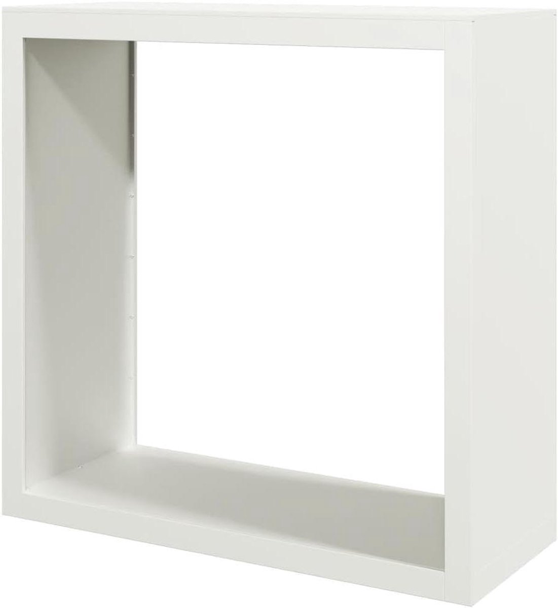 Haardhoutrek - Houtopslag Houtblokhouder - Brandhout Opslaan - Houdt Hout Droog - 100x40x100 cm - Wit