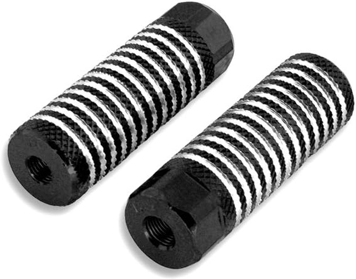 Motorcycle Footrests - Voetsteunen Motor - Comfortabel Rijden - Hoge Kwaliteit - 24Tx26T - Zwart