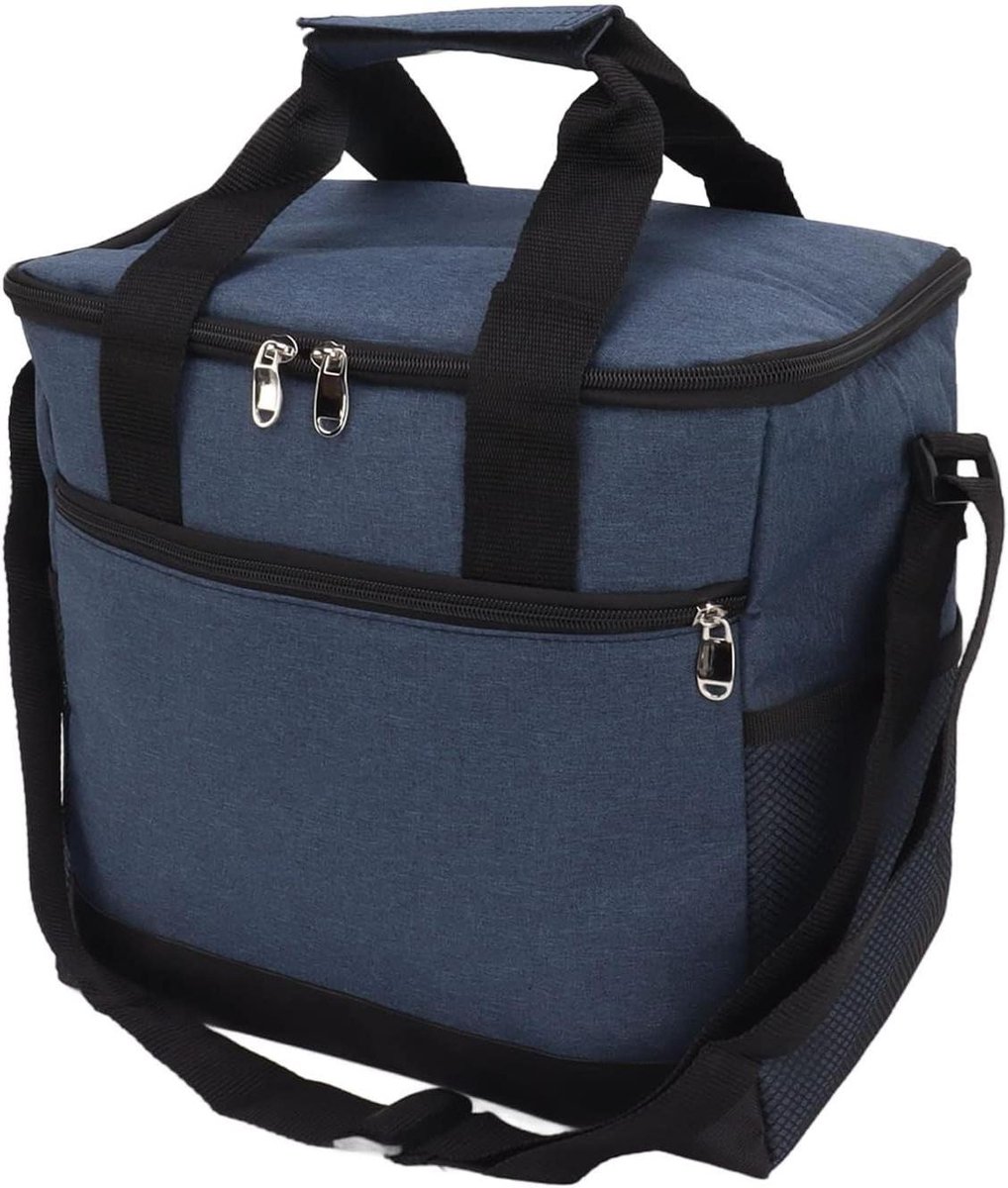 Grote Koeltas - Isolatie tas Lekvrij - Picknicks en Kantoorgebruik - Hete perstechnologie - 15 Liter - Marineblauw