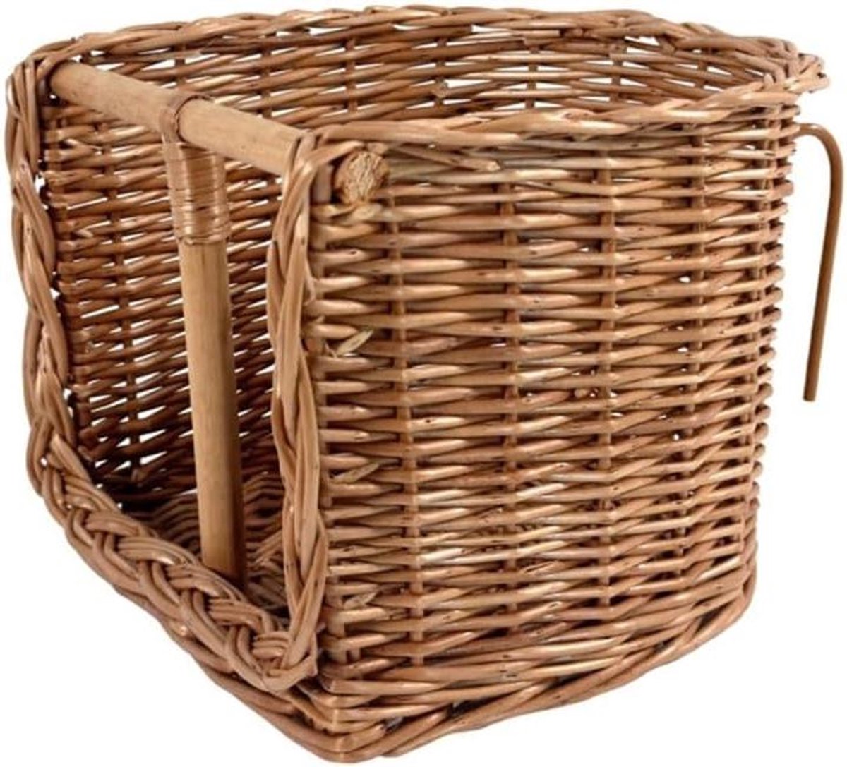 Fietsstoeltje Pop - Poppenzitje Fiets - Poppen Vervoeren - Rotan Zitting - 20x20x14 cm - Multicolor
