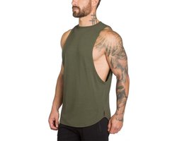 Tanktop voor heren, mouwloos spiershirt, gym, workout, sport