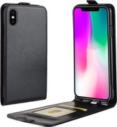 Flip Case - Iphone XR Hoesje - Zwart - Crazy Horse