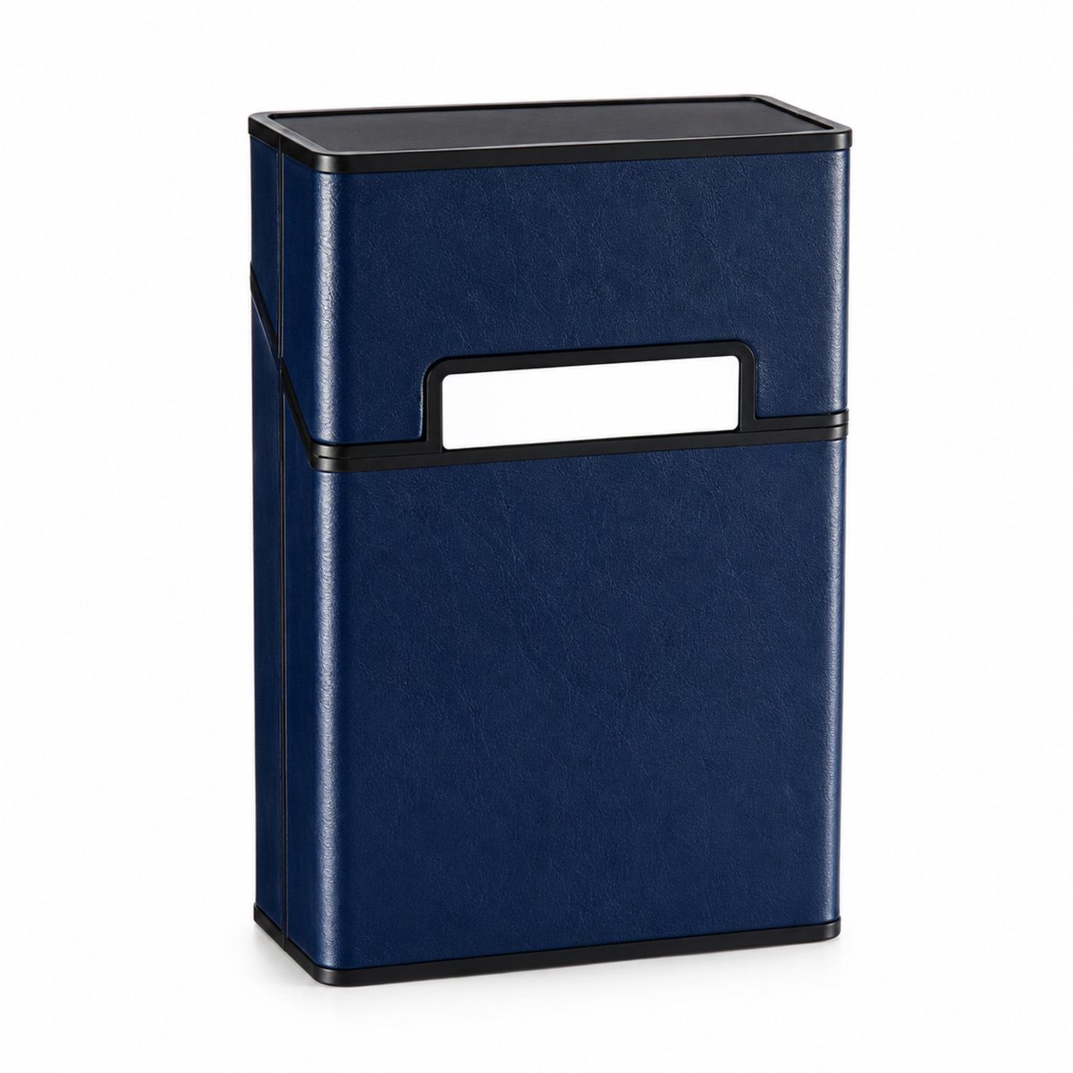 MoodLux Kunstleer Sigarettenhouder met Flip-Top en Magnetische sluiting - Beschermd tegen vocht - Mannen & Vrouwen - 20 sigaretten - Blauw