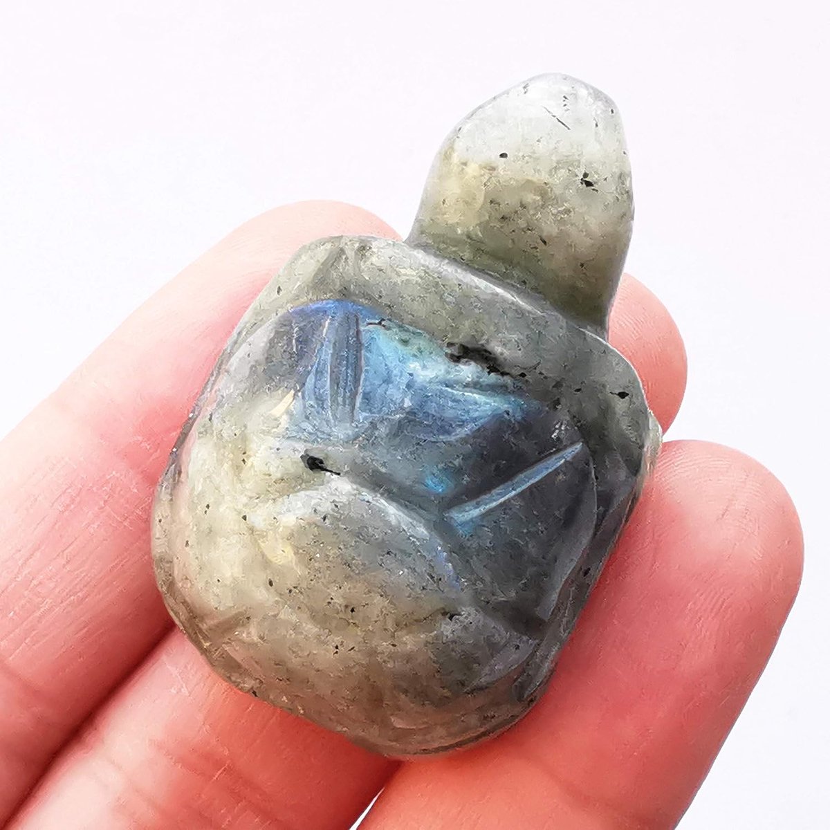 maansteen schildpad nkristallen en helende stenen, 35 mm handgesneden diersculptuur voor het verzamelen van Fengshui helende kristal