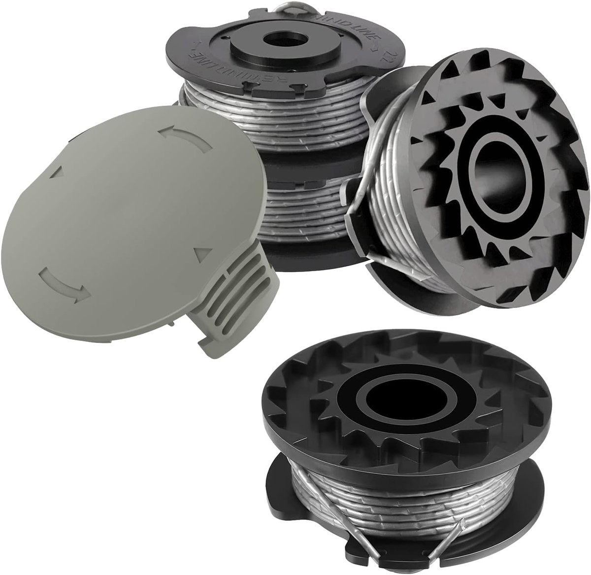 4 Stuks Φ1.65mm 4.9m F016800569 Vervangende draadspoel + F016F05320