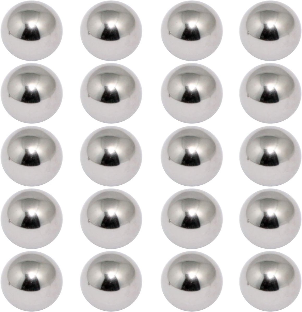 20 ballen 3.17-3.96-4.76-4.8-5-5.5-5.8-6.35-6.5-7mm stalen