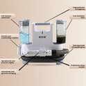 RYER vlekkenreiniger met 0.8L schoonwatertank en 0.6L vuilwatertank. Ergonomische greep, precisie sproeimond en borstel.