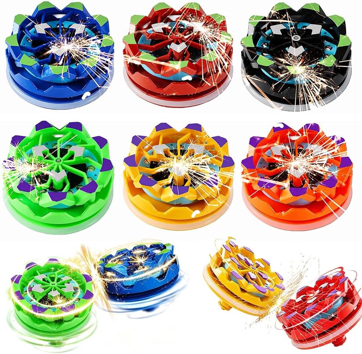 4D Metal Fusion gevechtstollen, Beyblade Burst starterset met 2 tol en lanceergreep, kleine cadeaus