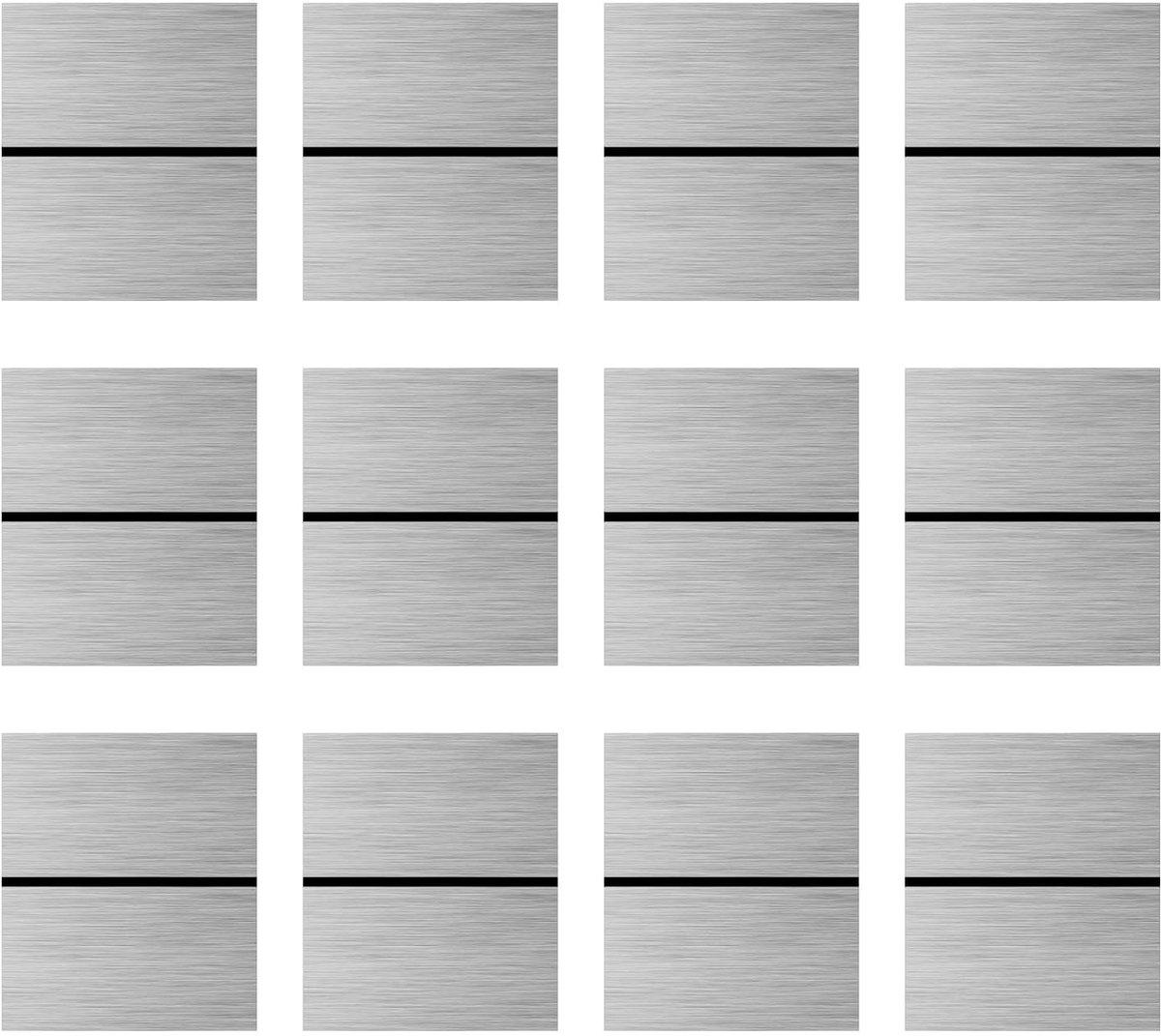 12 stuks lasergraveerplaten, 3 mm, kunststof plaat, gravure voor