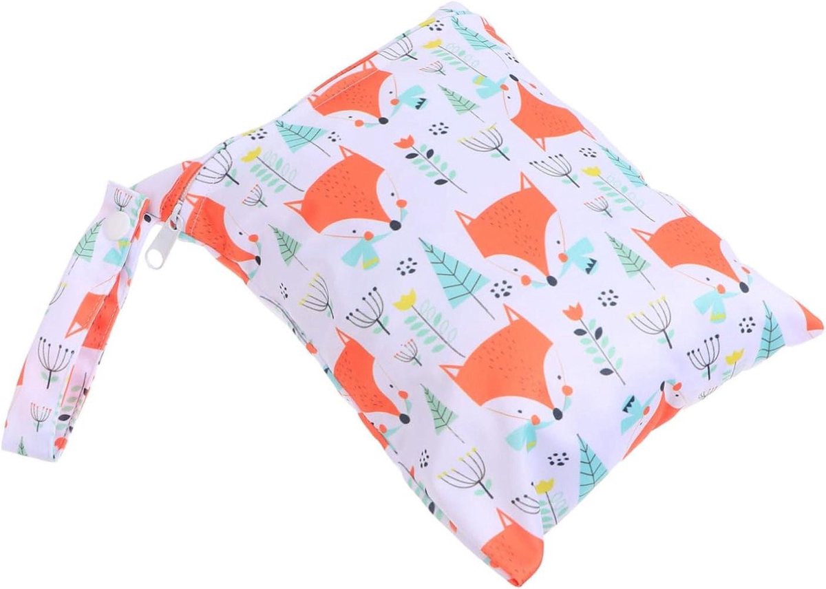 Opbergtas Luiers - Baby Organizer - Baby Benodigdheden - Dubbelzijdig Ontwerp - 24.5x19cm - Oranje