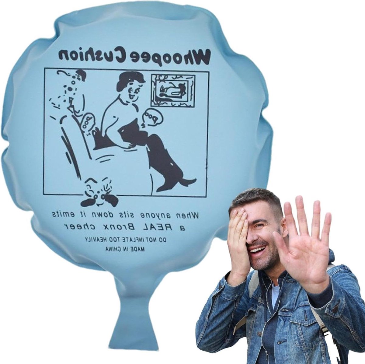 Scheetkussen - Fopkussen grap - Grappen uithalen - Realistisch geluid - Ongeveer 34g-56g - Willekeurig