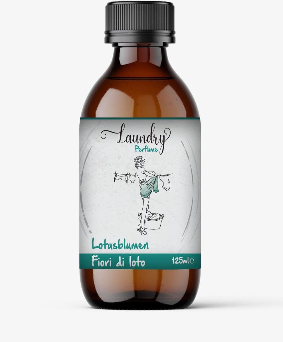 SnelShoppen - Wasmachine parfum 125 ml, geur voor de wasmachine, wasgeur, wasparfum, lotus bloemen, frisse geur, eenvoudig in gebruik, voor elke wasbe