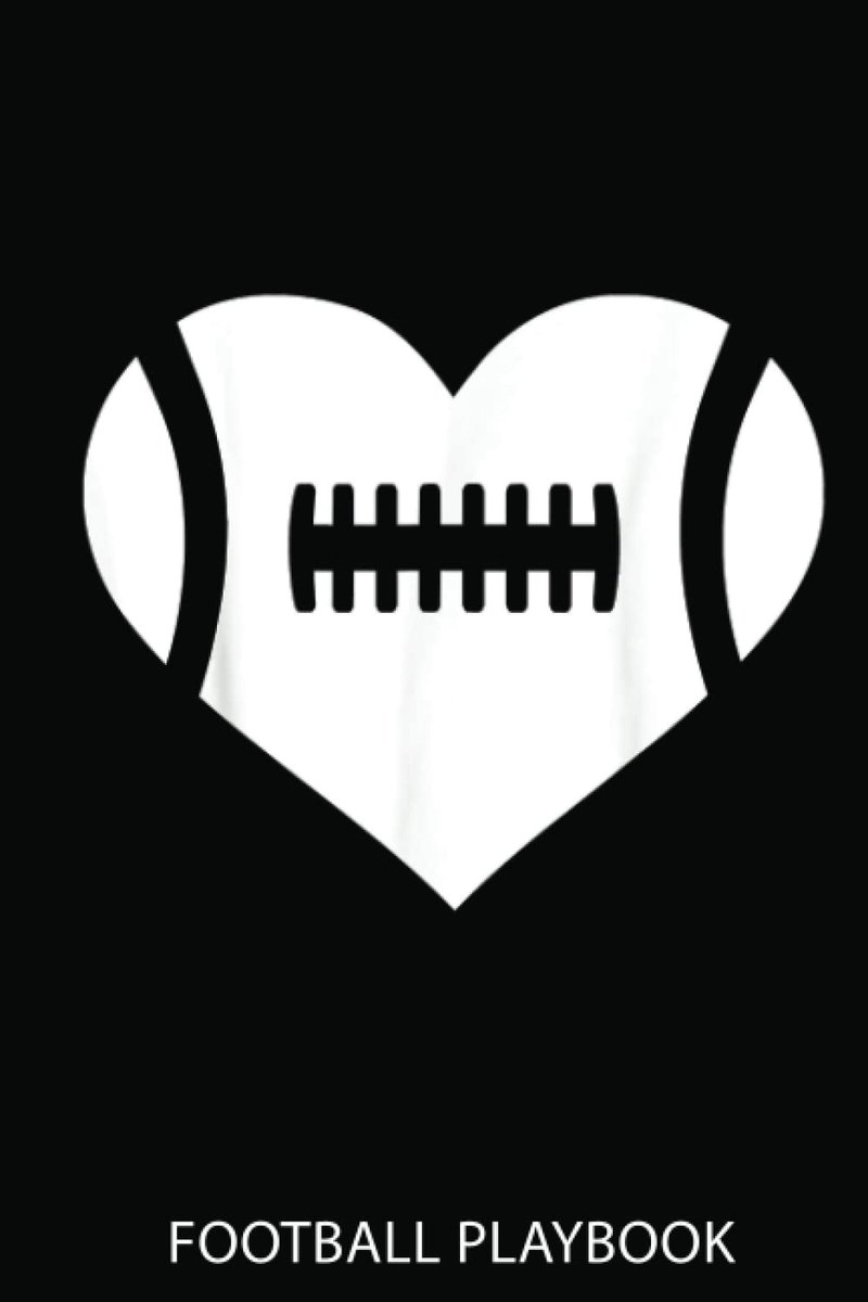 SnelShoppen - Football Playbook: Voetbal Hart | Voetbal Journal 120 Pagina's 6" X 9" Voor Voetbal Coach Of Jongens | Voetbal Notitieboek Journal Dagbo