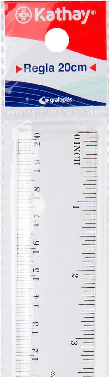 SnelShoppen - Plastic Liniaal 20 cm Transparant, Perfect voor Schoolgebruik, Ruler, Meetlat, Schoolmateriaal, Studeren, Notities, Kantoorbenodigdheden