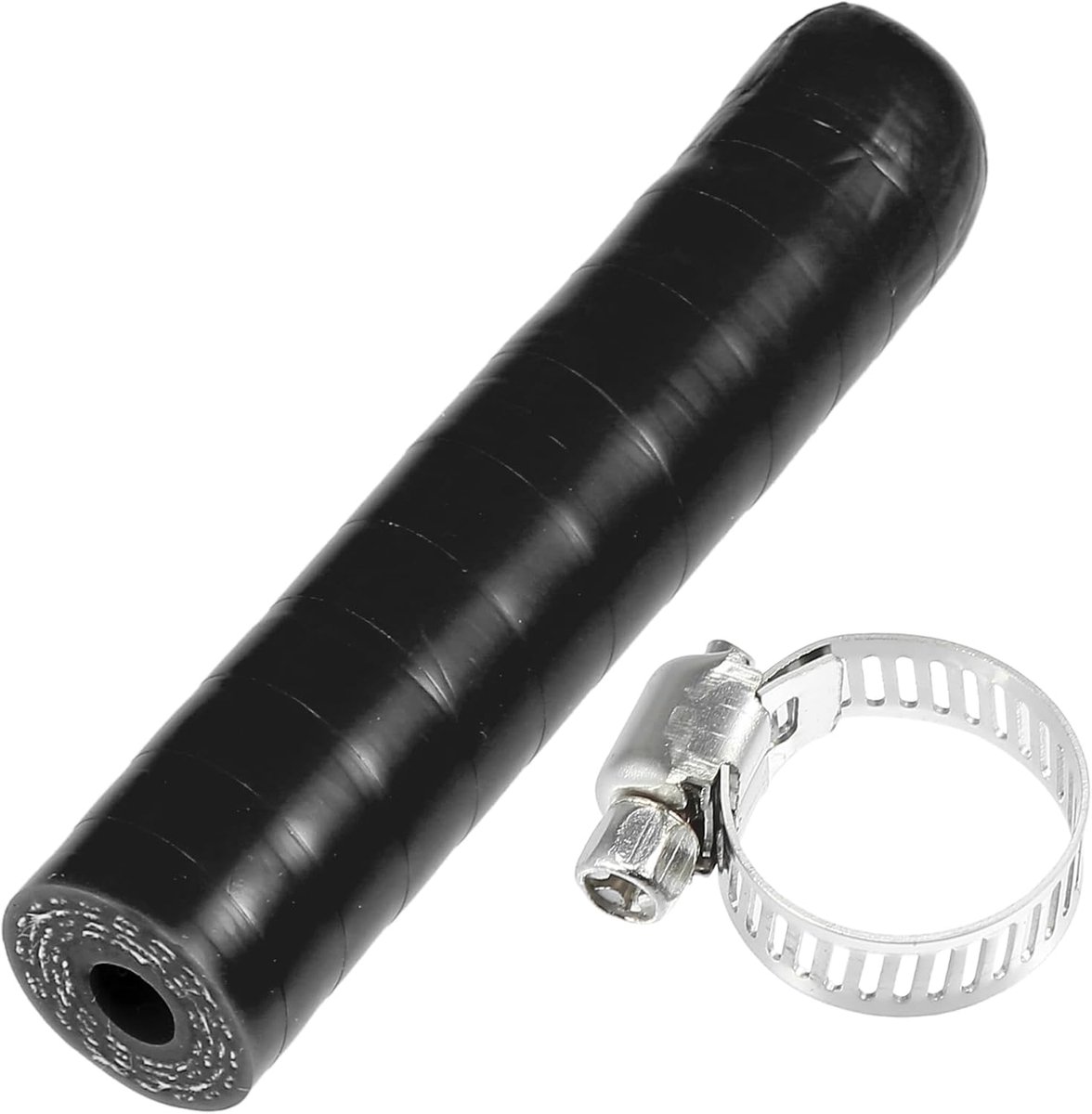 SnelShoppen - Set van 6mm Universele Siliconen Stop voor Vacuümslang met Klem - Auto Motor Koelvloeistof - Zwart