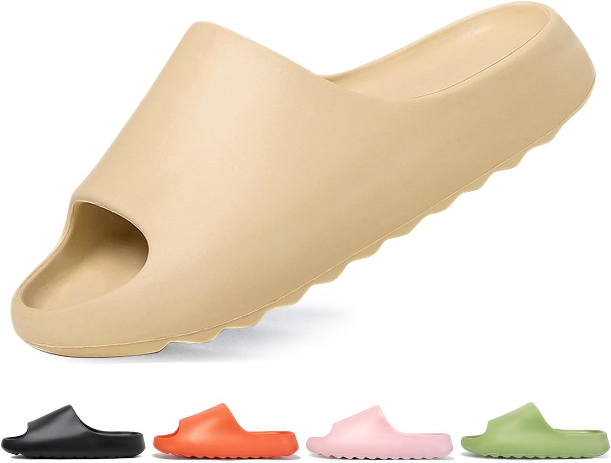 Dames Heren Foam Slides Unisex Huiselijk Pillow Cloud Slippers
