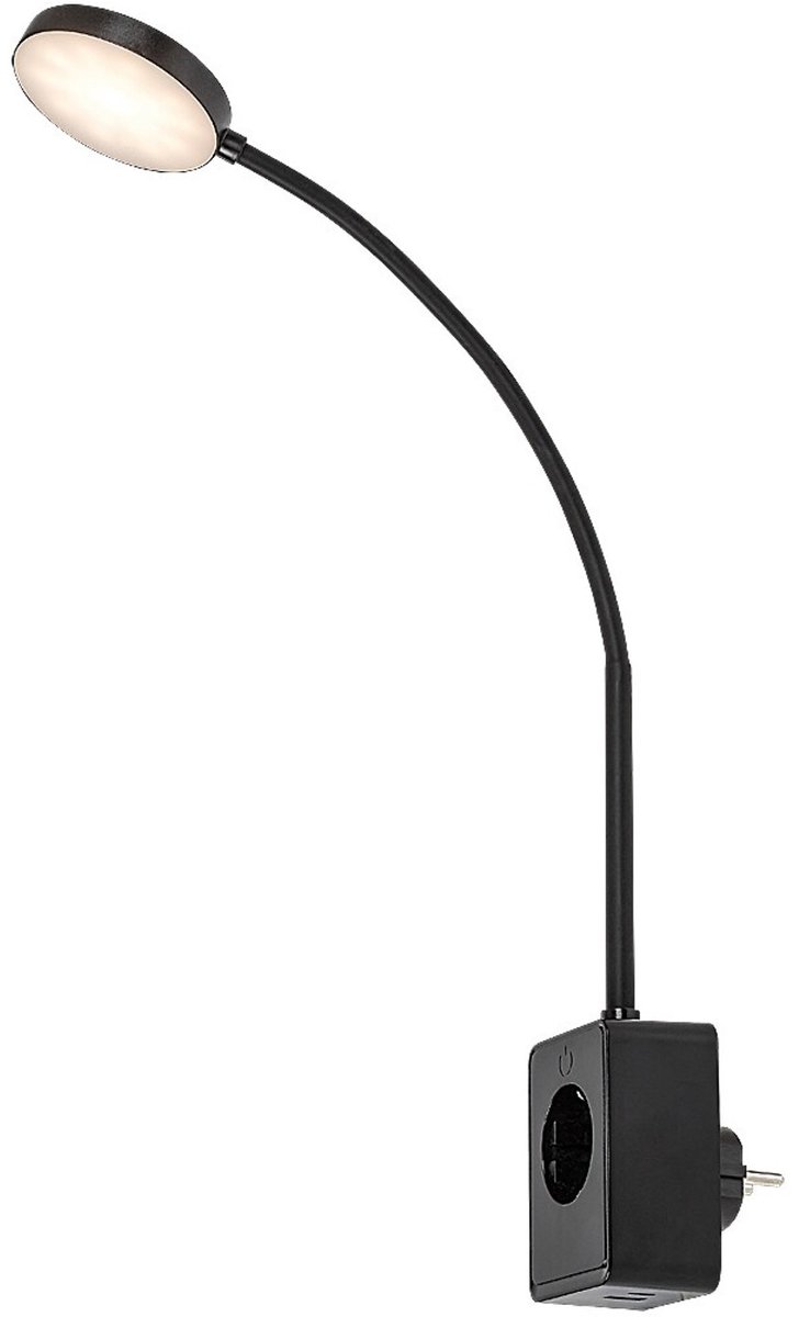 Rabalux Tivro 71284 - Nachtlamp - 4W verstelbare LED-wandlamp - IP2 - 3 kleurtemperatuurvarianten - Zwart