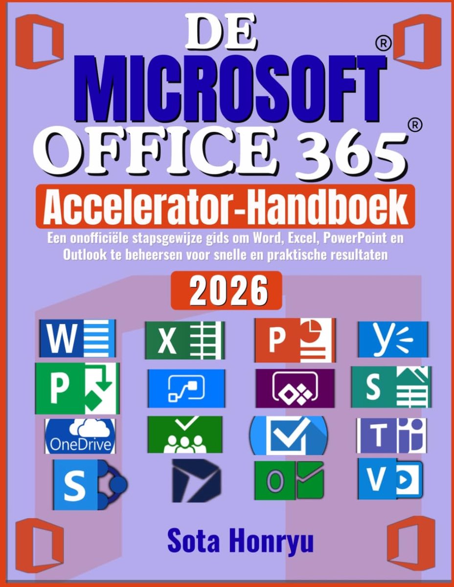 Microsoft Office 365 handboek - stapsgewijze gids - Word, Excel, PowerPoint en Outlook - snelle resultaten - ShopVlot
