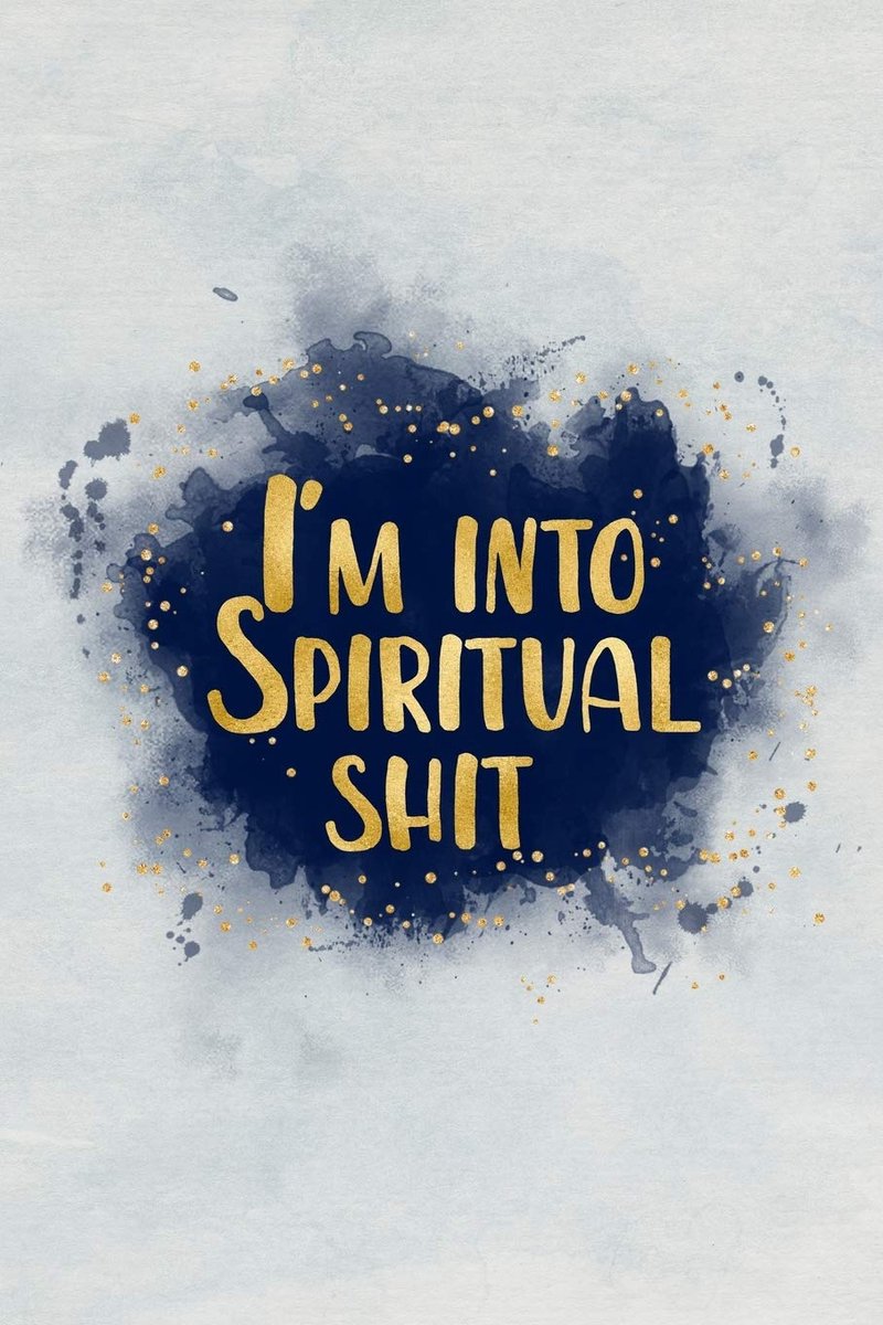 into spiritual shit: Blank Wide lined journal Notebook, 120 Pages, 6