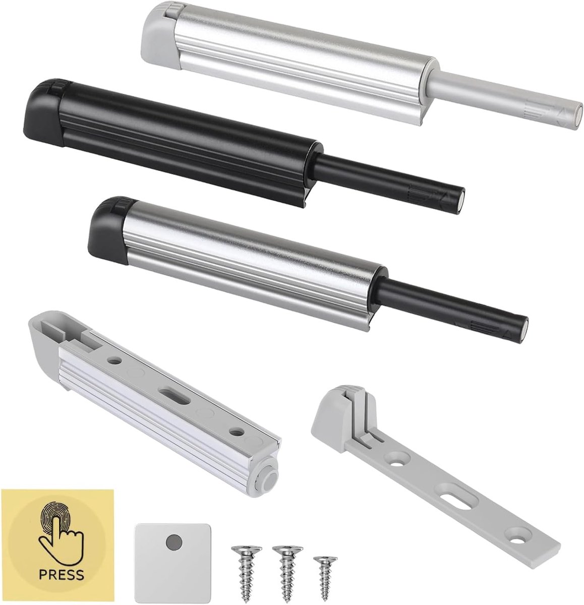to Open deuropener, drukopener, drukopener, kastdeur, 3 stuks deuren