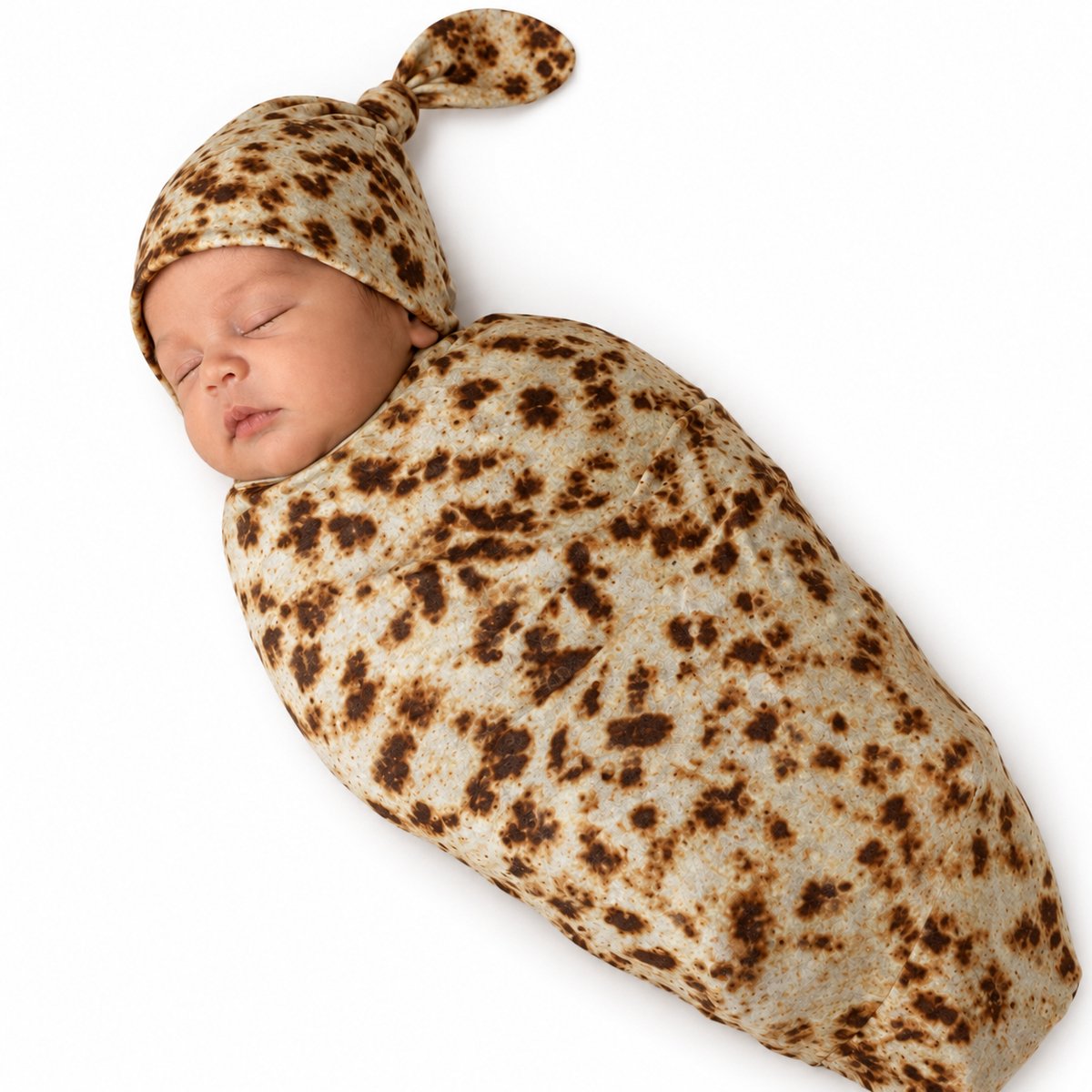 Grappig baby deken Doner Kebab - Incl muts - Burrito