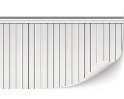 3 vellen zelfklevende bakstenen muurbekleding voor poppenhuizen schaal 1:12 (houten lambrisering (blanko))