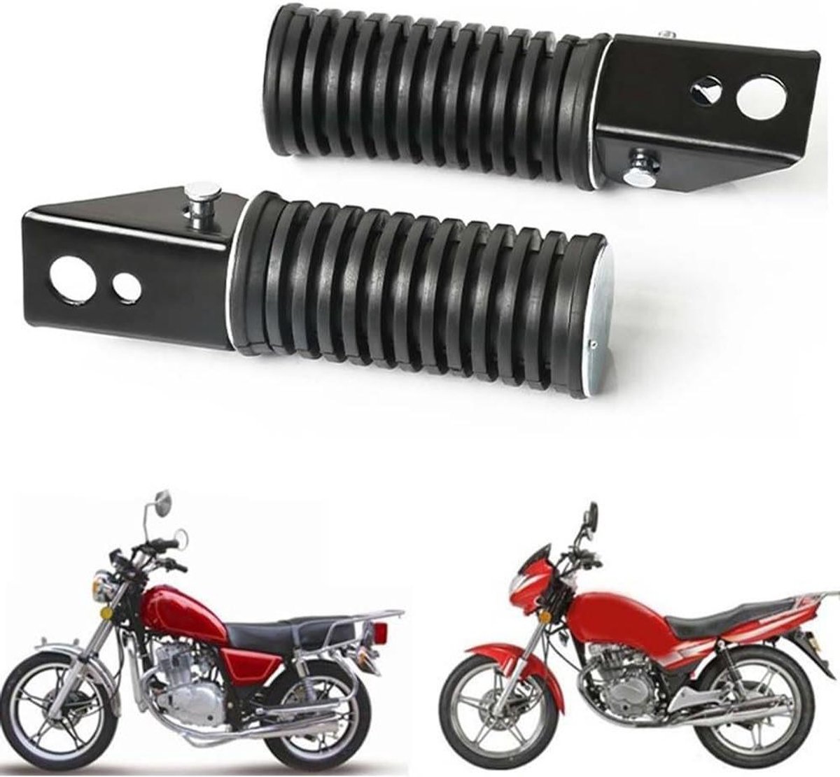 Motorfiets Voetsteunen - Motorsteunen Achter - Comfortabel Rijden - Opvouwbaar Ontwerp - 12 x 5 x 2 cm - Zwart