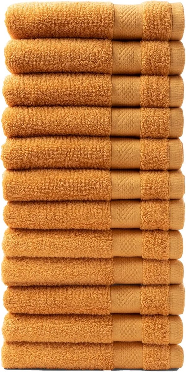 Handdoeken set 12 stuks - 100% katoen - Oeko-Tex gecertificeerd - Luxe en zacht - SnelShoppen