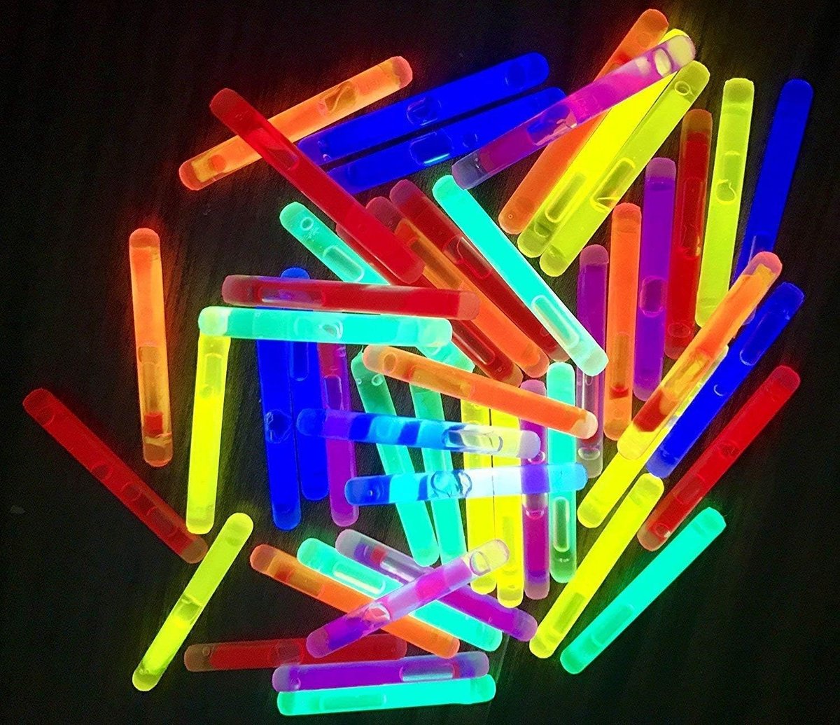 molinoRC 50 Mini glow sticks 6 Kleure - Maat: 38x4,5 mm