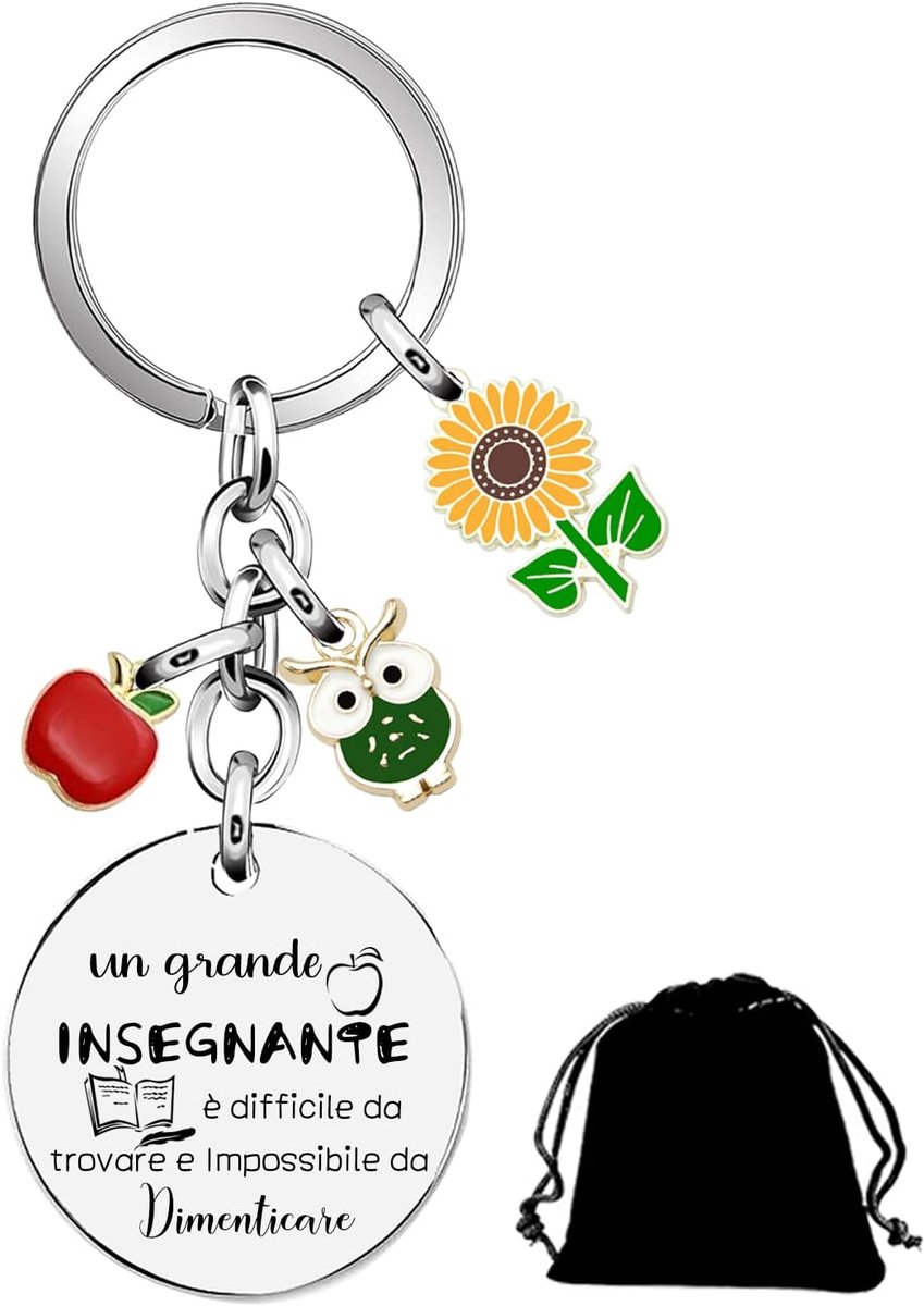 Sleutelhanger cadeau leraar einde van het jaar, leraar geschenken