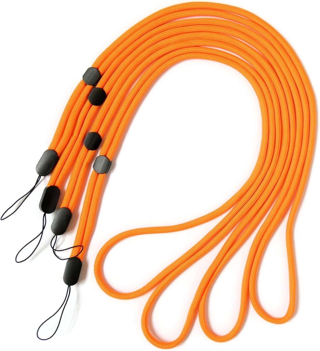 trage.band lange verstelbare draagband/omhangband, 4 stuks oranje