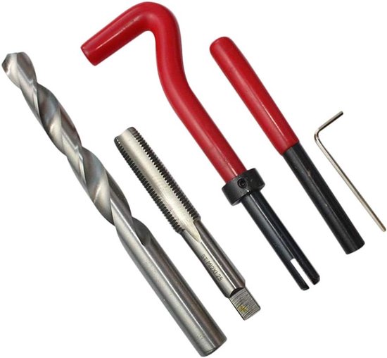 M6 M8 M10 M12 M14 Helicoil Car spoel gereedschap M10 x 1,25, 20 stuks — afbeelding 5