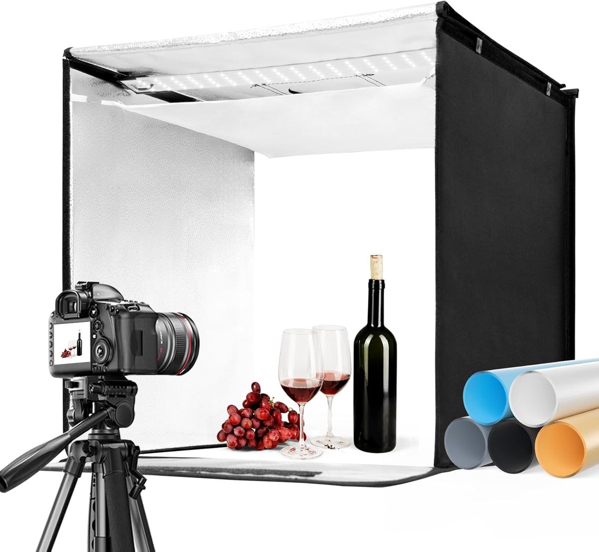 Fotobox Fotografie 60x60cm Fotostudio Lichtbak Lichttenten Draagbaar