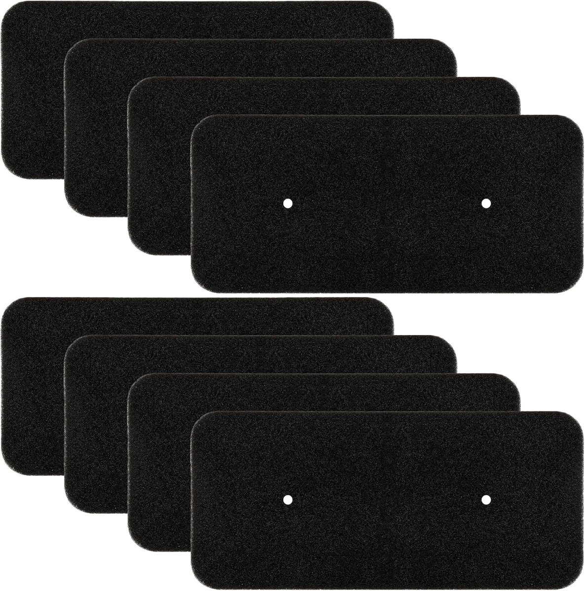 8 stuks filters voor Hoover Candy 40006731 droger, sponsfilter, filtermat, schuimfilter, 275 x 125 x 10 mm, herbruikbare warmtewisselaarfilter voor wasdroger en warmtepompdroger