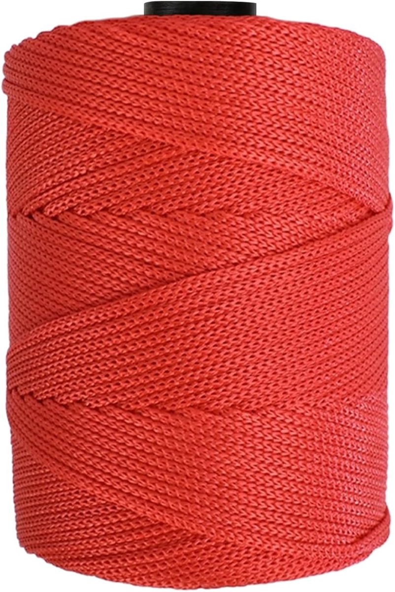Garen, 4 mm x 200 m, polyester macramé, koord, polypropyleen garen
