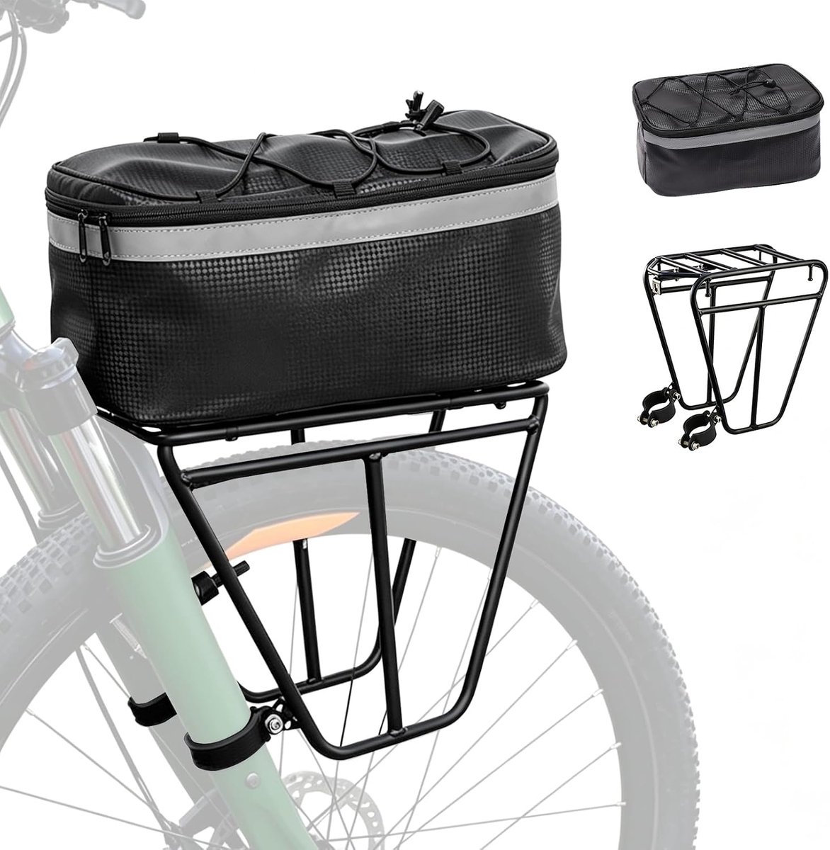 Voorfiets Bagagedrager, Universele Voordrager voor Fietsframe Stevige