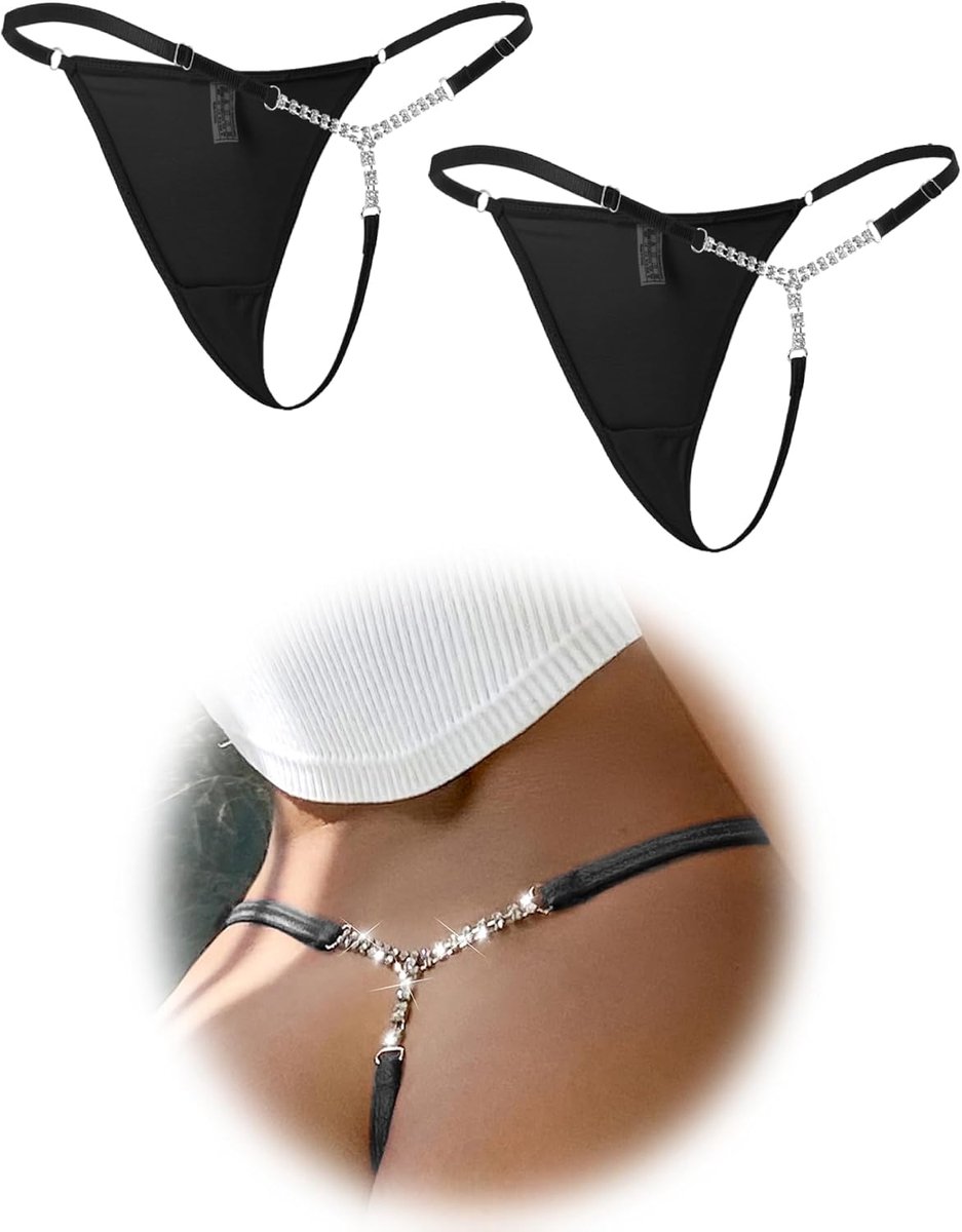 ohmydear String Sexy Tanga Vrouwen Chic Diamant Set Ondergoed voor