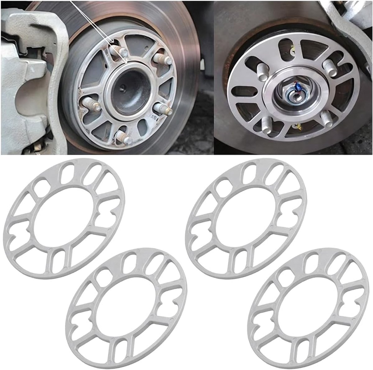 Wielafstandhouders, aluminium wielafstandhouders, dikke universele
