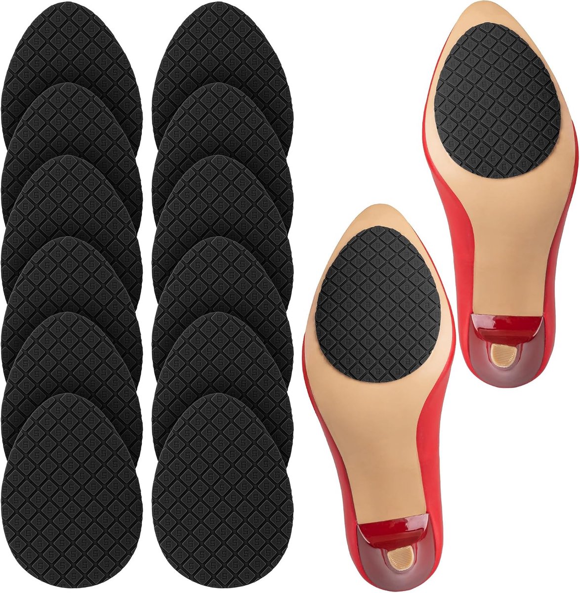12 stuks rubberen zoolvullingen voor schoenen - zelfklevende