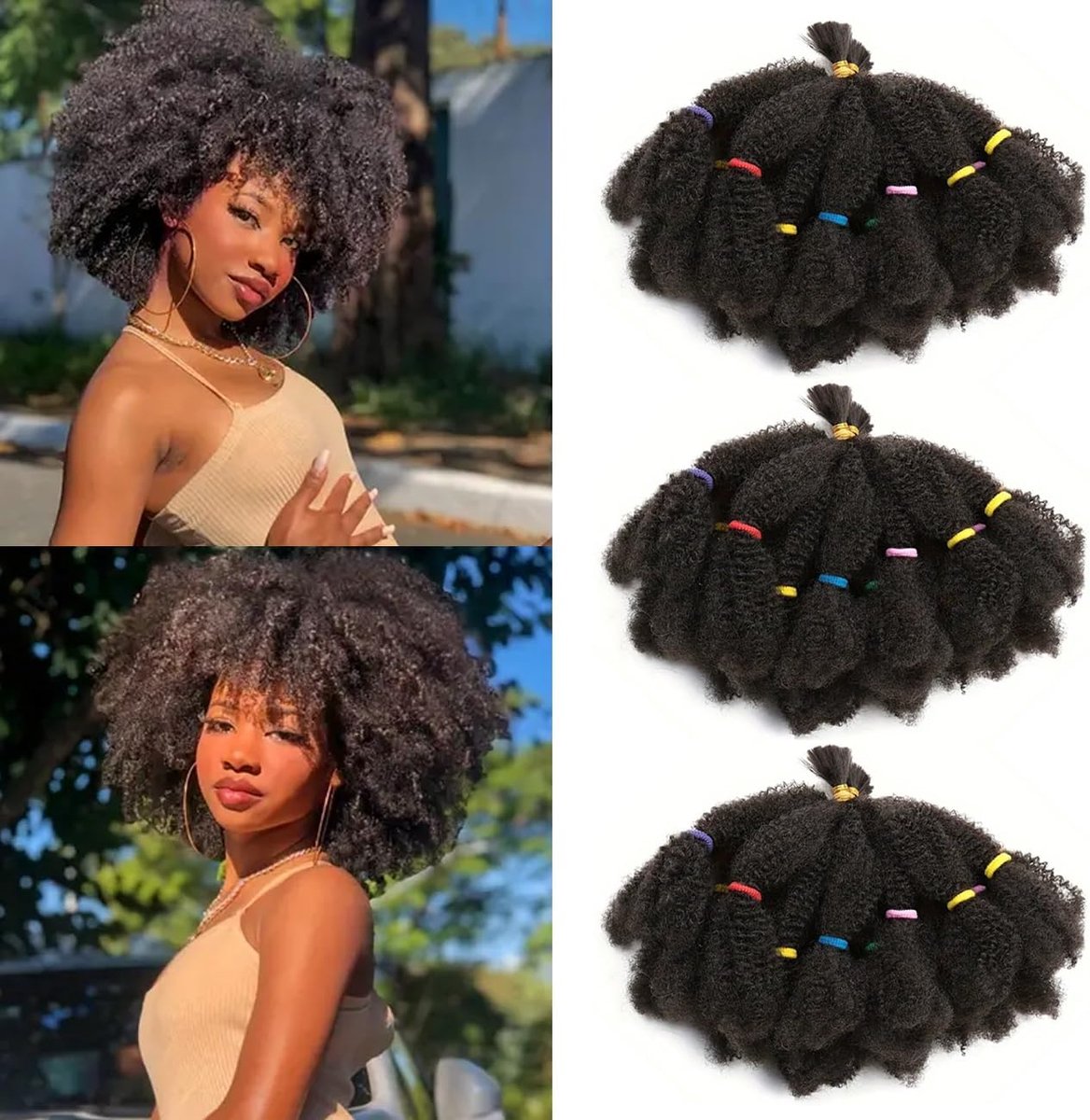 Afro Kinky Hair Marley Twist Braiding Hair Pre-Separated Cuban Twist