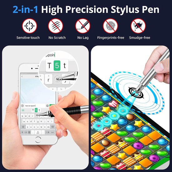 styluspen (4 stuks, 2-in-1 precisie-serie), universele — afbeelding 5