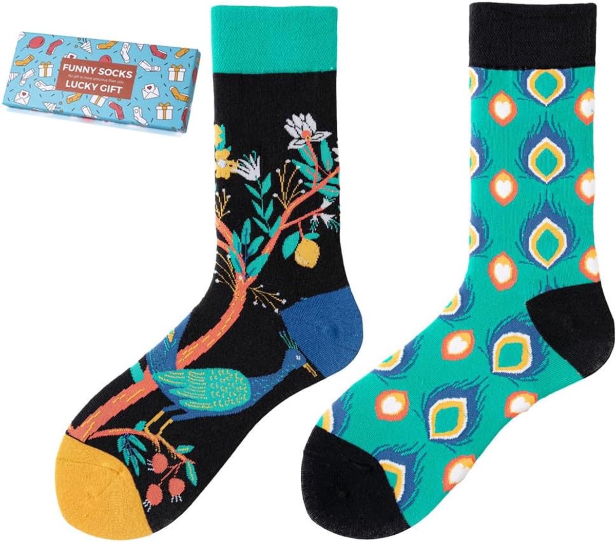 Sokken Voor Dames En Heren Unisex Veel Motieven Dieren Eten Fruit