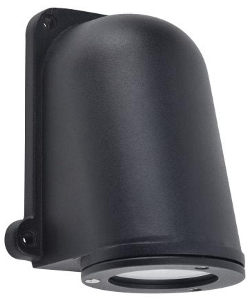 LUTEC Ancor - Wandlamp voor buiten met GU10 fitting - Premium aluminium - IP54 extra weerbestendig - Mat zwart
