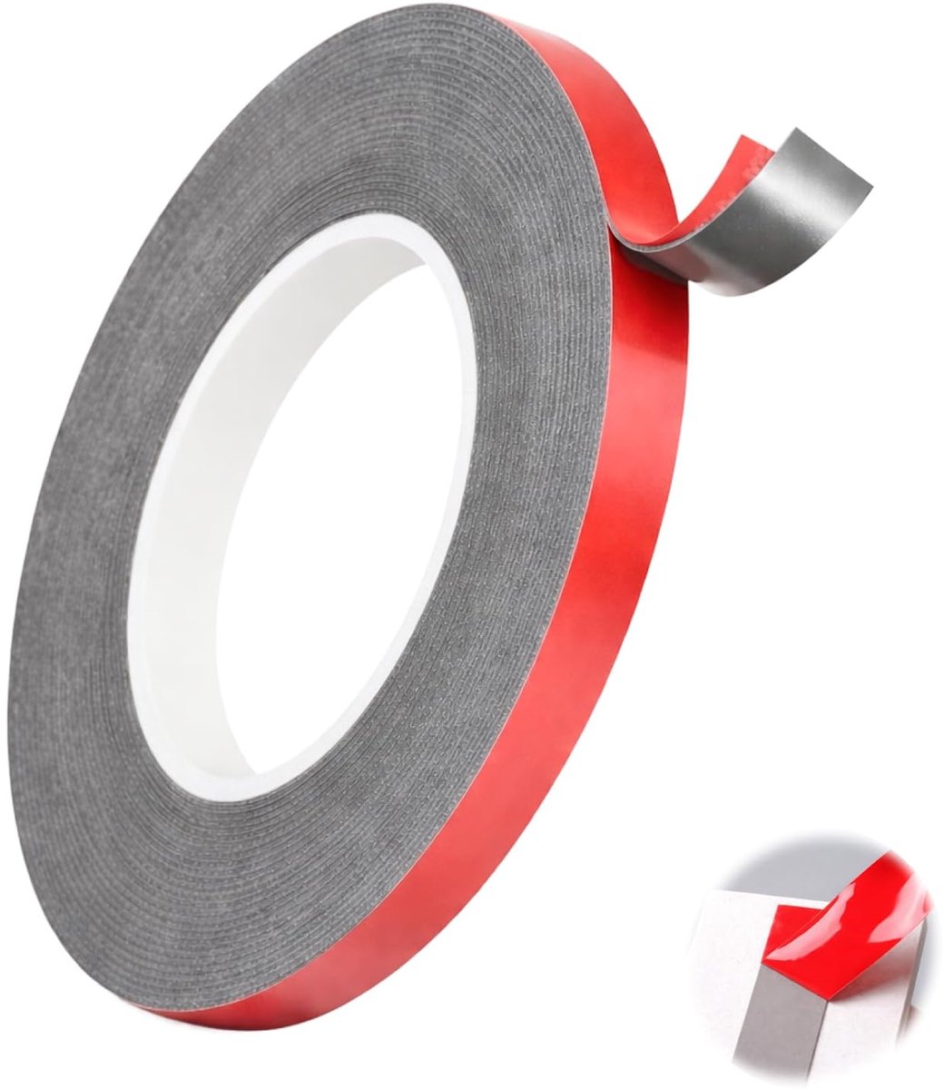 SnelShoppen - Extra Sterk Dubbelzijdig Tape 3m x 10mm Waterbestendig | Sterke Acryl Tape voor Auto, LED Strips, Decoratie en Installatie Binnen en Bui