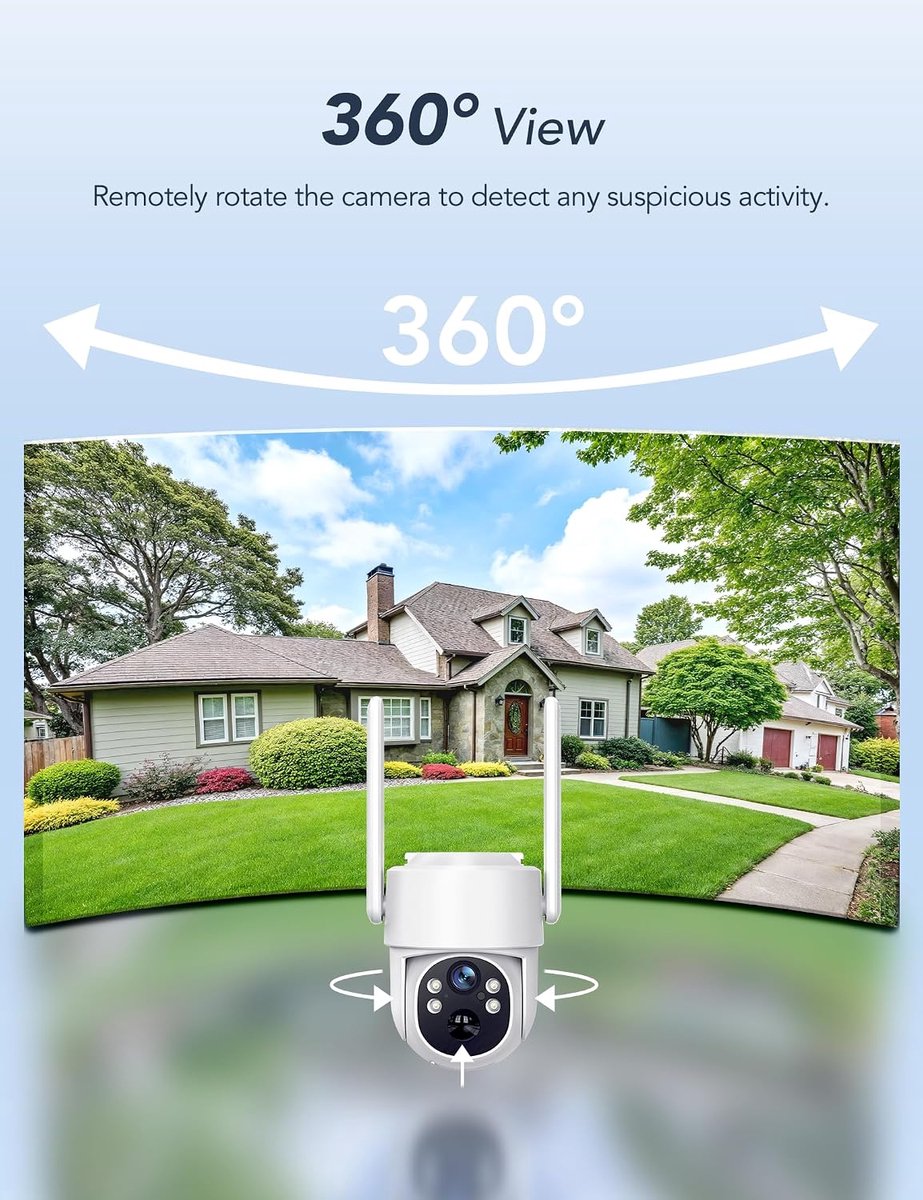 SnelShoppen - 4G LTE Bewakingscamera Buiten Zonne-energie met VSIM-kaart, 3 MP Camera, Draaibaar 355°/90°, Kleur/Infrarood Nachtzicht, 2-Weg Audio, Ou
