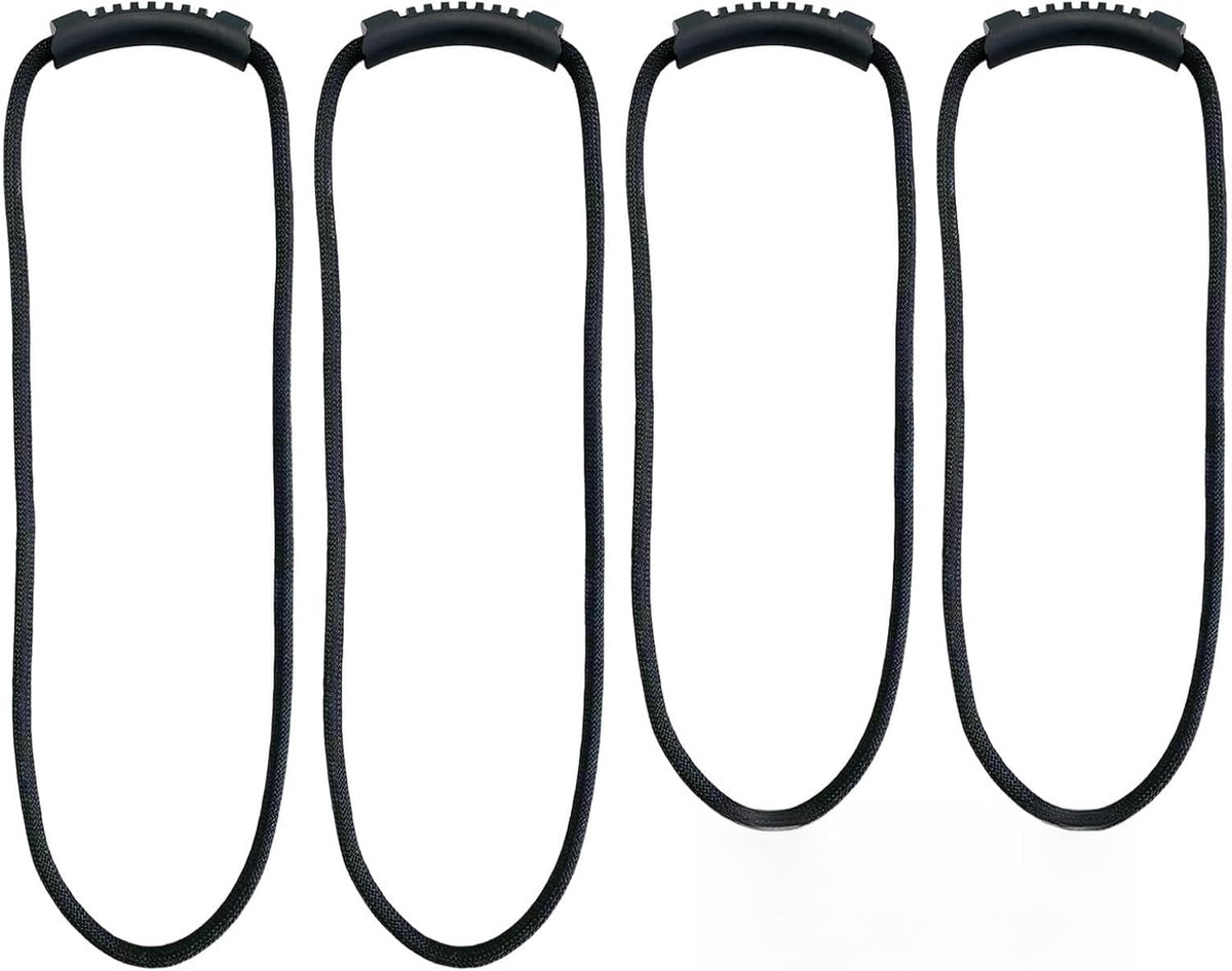 SnelShoppen - 4 Stuks Stevige Verlengsnoer Organizer Straps, Draagbare en Makkelijk Op te Bergen Houder voor Snoeren, Tuinslangen, Kabels, Garage, Wer