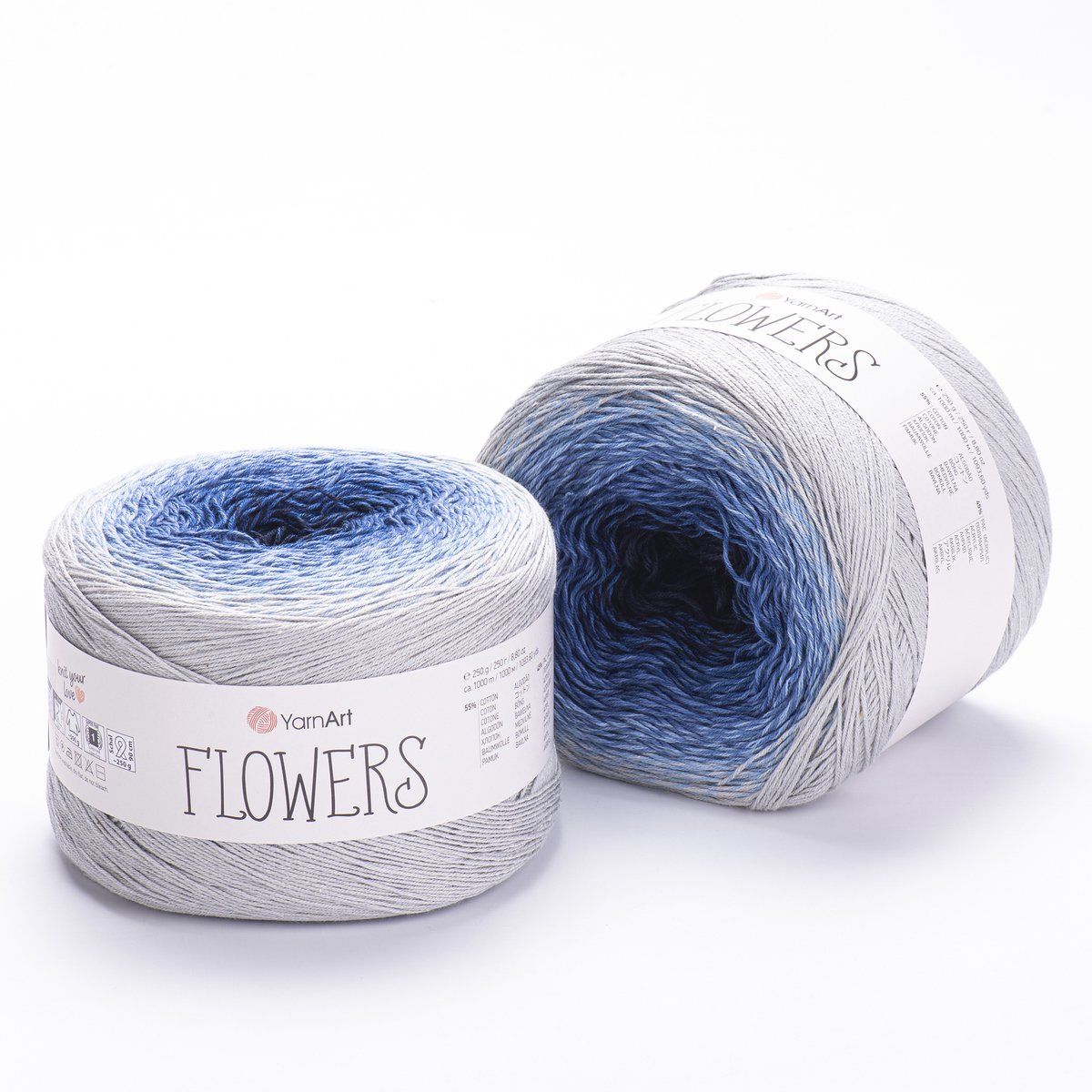YarnArt Flowers Verloopgaren - 55% Katoen 45% Acryl - voor Haken en Breien - 250g / 1000m - Kleur 271