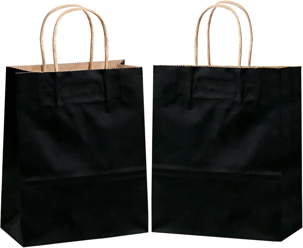 Grote Cadeauzakken met Handvat - 18 Stuks, 23 x 12 x 30 cm, Papieren Tassen voor Halloween, Kerst, Verjaardag en Bruiloft